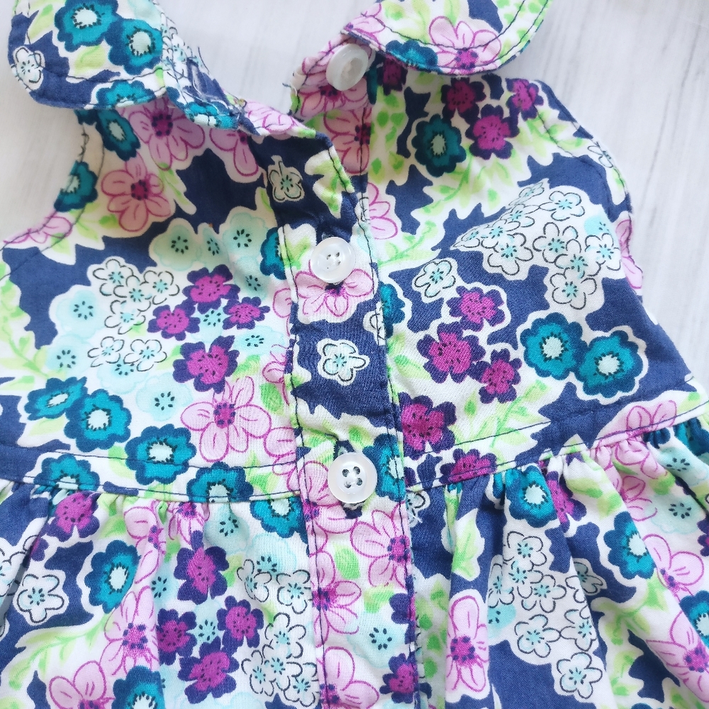 🍒 Floral Dress with Bloomers - Picture 2 of 5